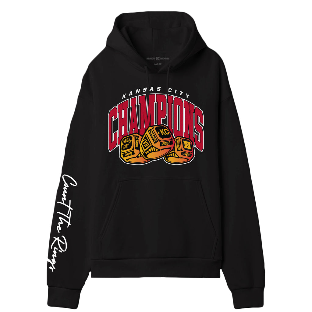 LVII KC CHAMPS Hoodie - Black