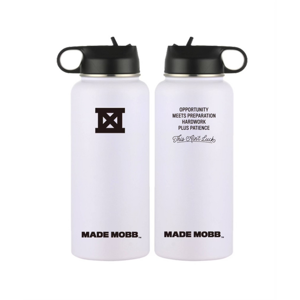 MADE MOBB 32 oz Water Bottle - White