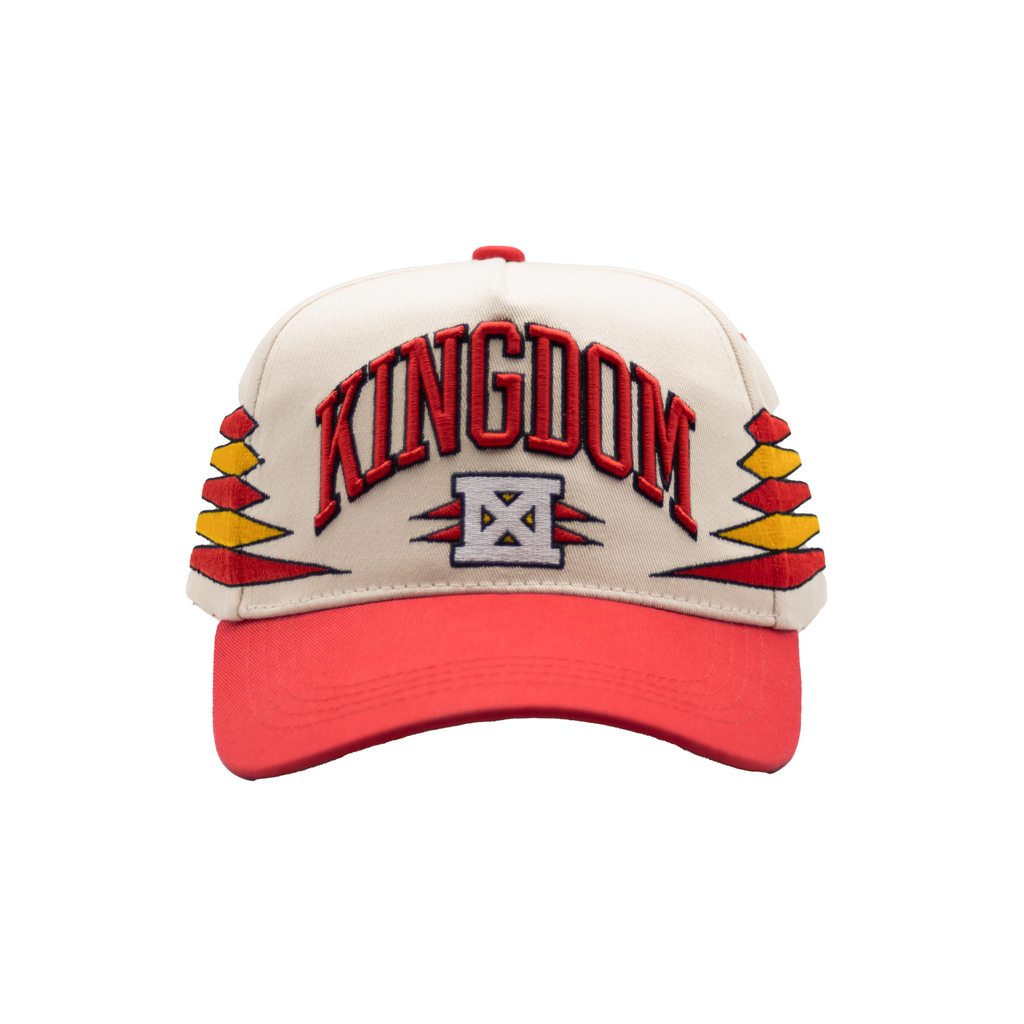 Kingdom Retro Snapback - Red/Cream