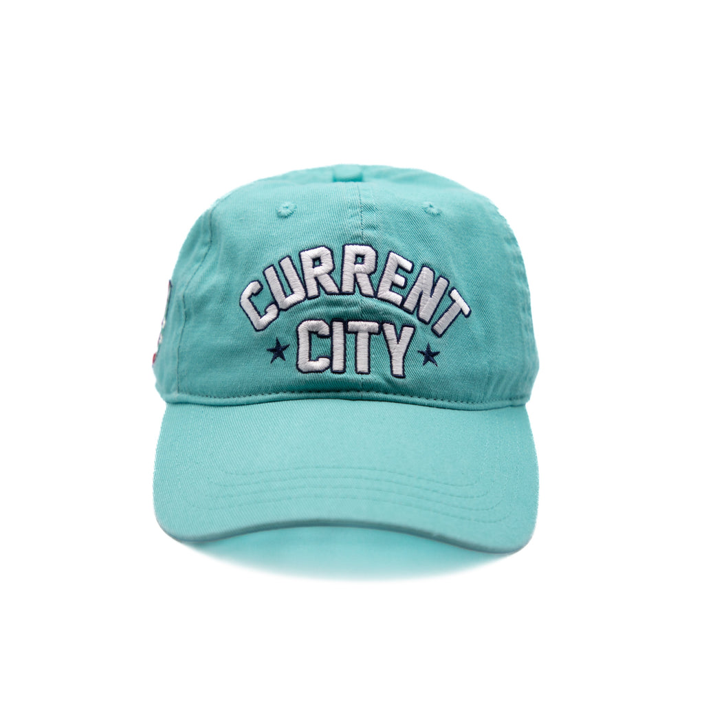 CURRENT CITY Dad Hat - Teal - KC CURRENT X MADE MOBB