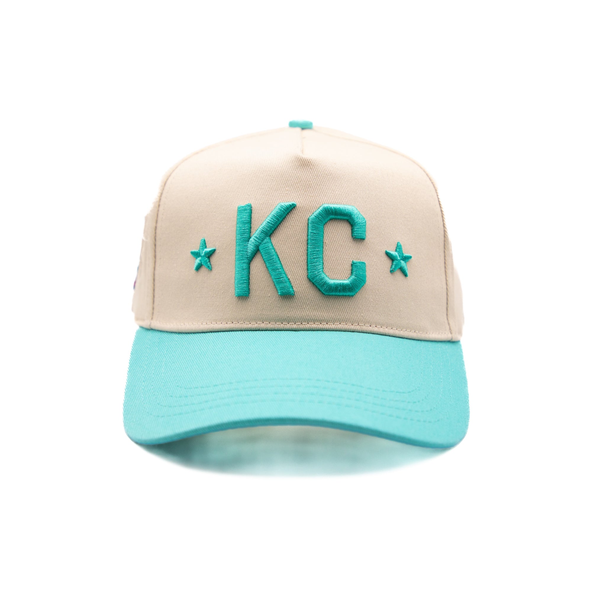 Signature KC Snapback - Teal/Cream - KC CURRENT X MADE MOBB