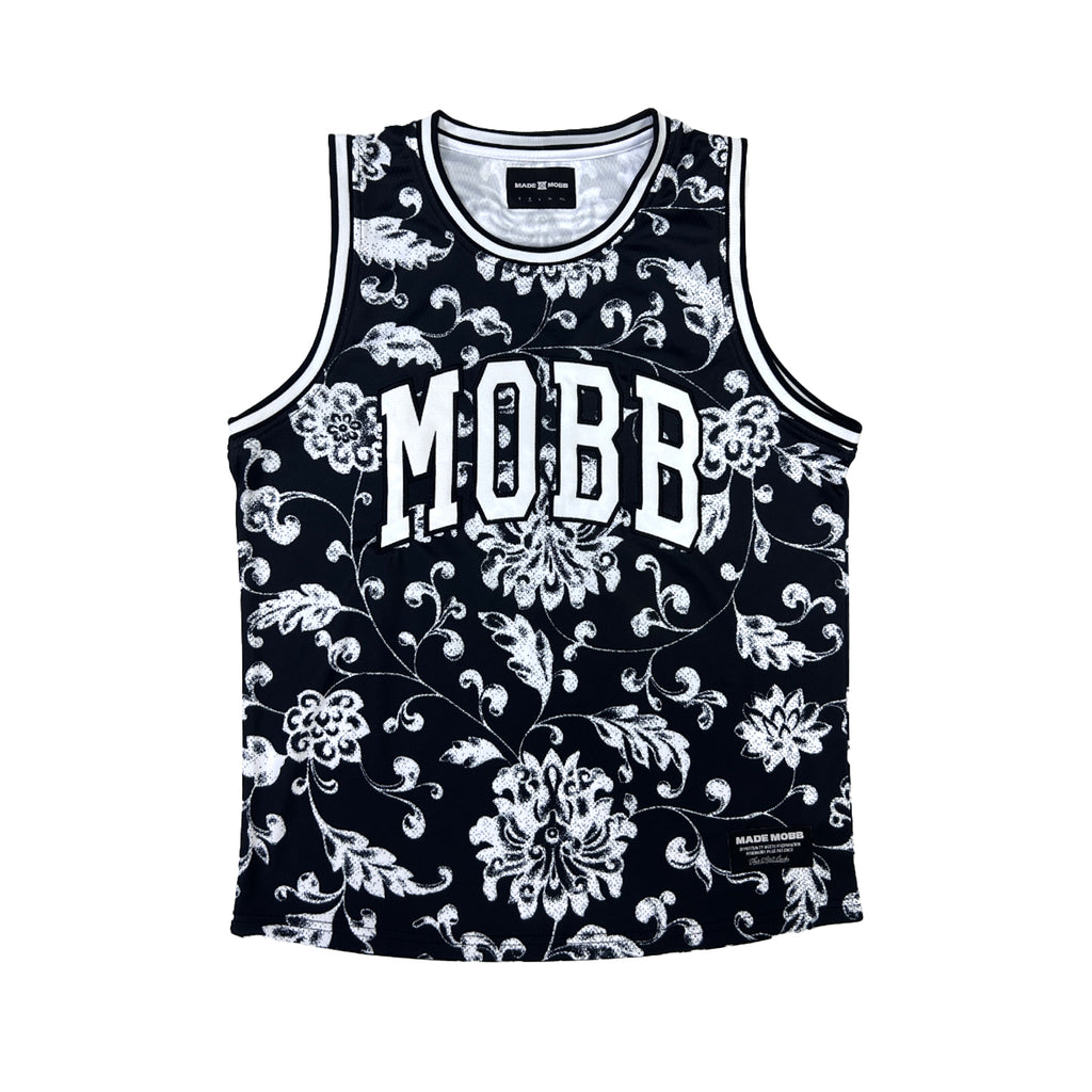 MOBB Basketball Jersey - Black Floral