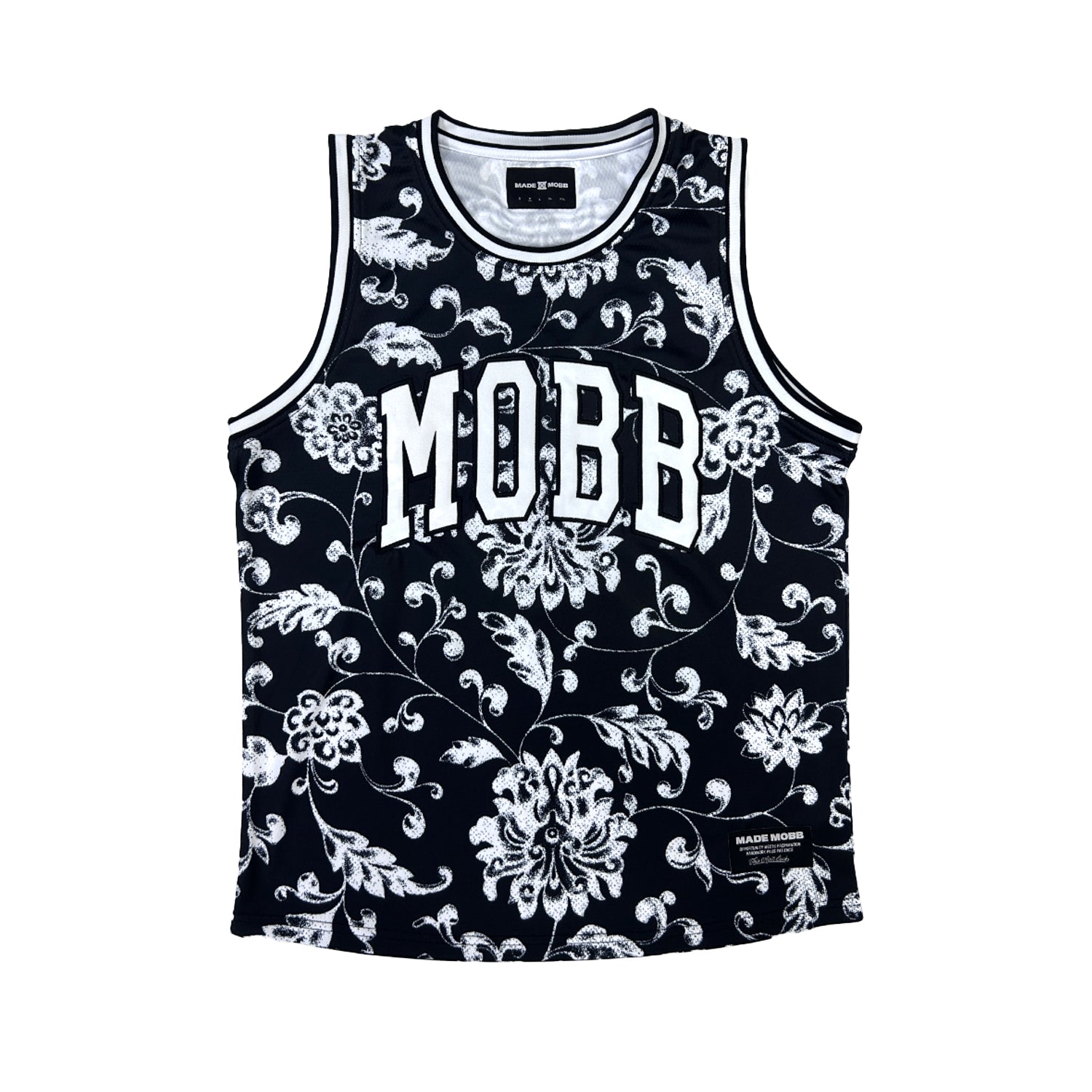 MOBB Basketball Jersey - Black Floral