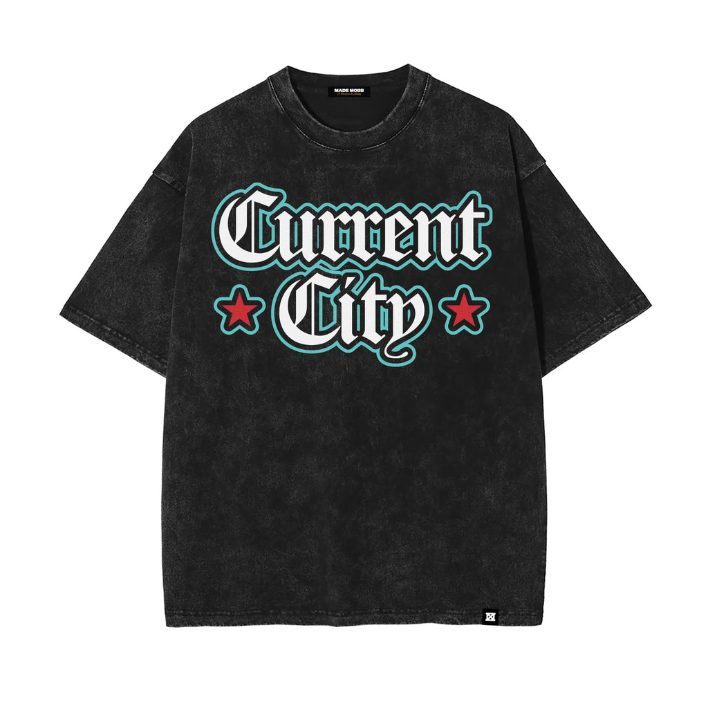 Current City Tee - Black