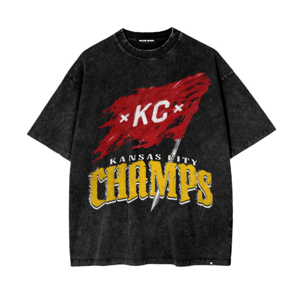 KC Champs Flag Tee - Black