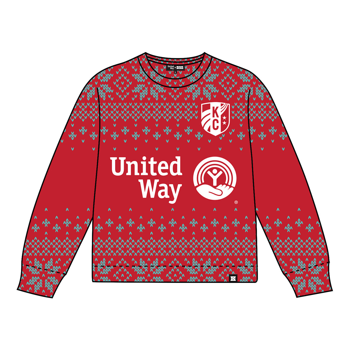 PRE-ORDER: KC CURRENT Holiday Knit Sweater - UNITED WAY X MADE MOBB