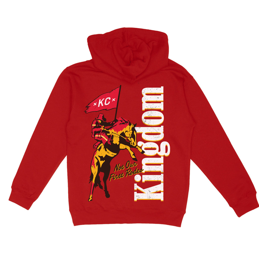 PRE-ORDER: Not Our First Rodeo Hoodie - Red