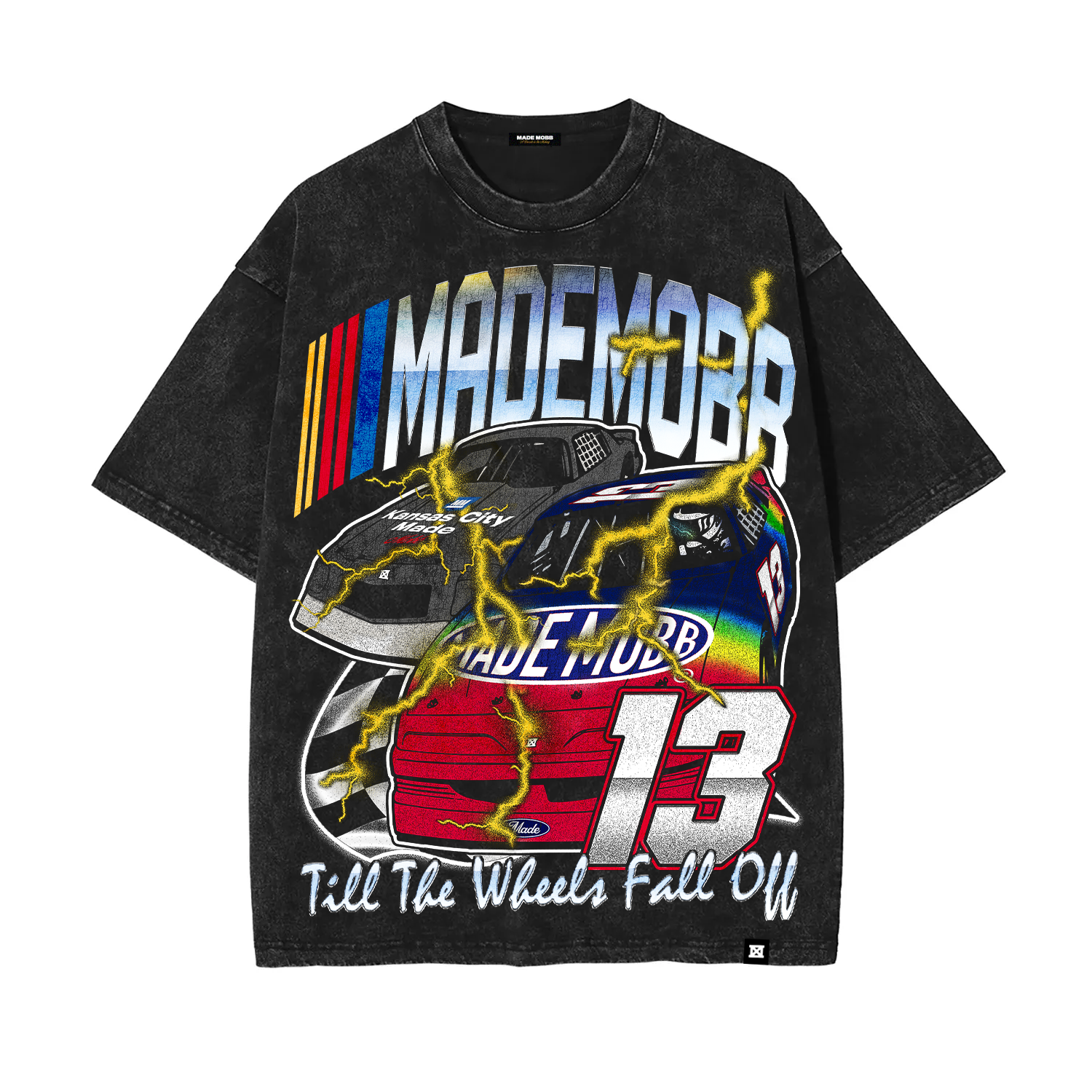 Til the Wheels Fall Off Tee - Black