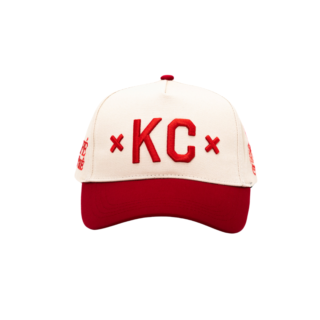 Signature KC Snapback - Red/Cream - CAFÉ CÀ PHÊ X MADE MOBB