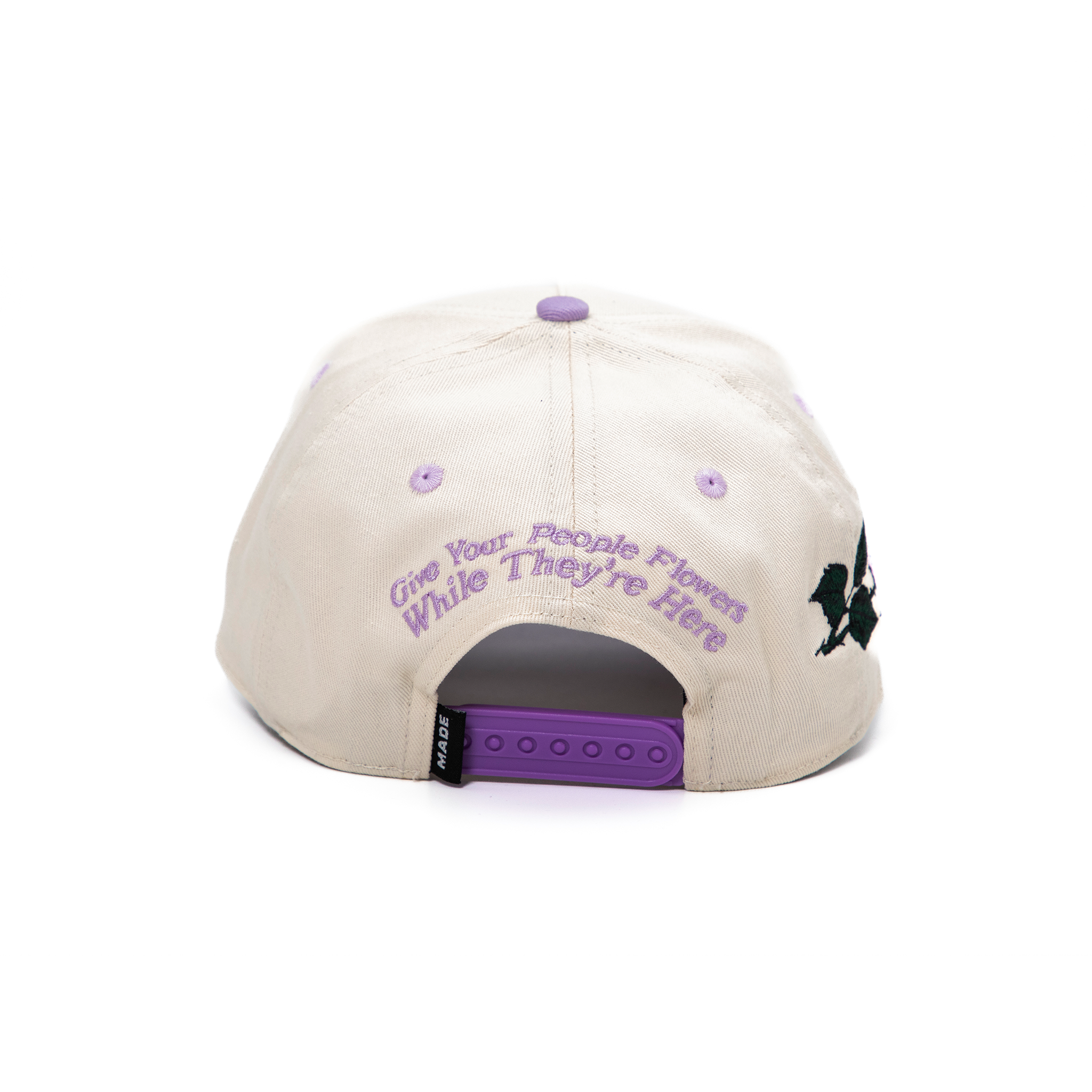 MADE Butterfly Snapback - Lavender/Cream