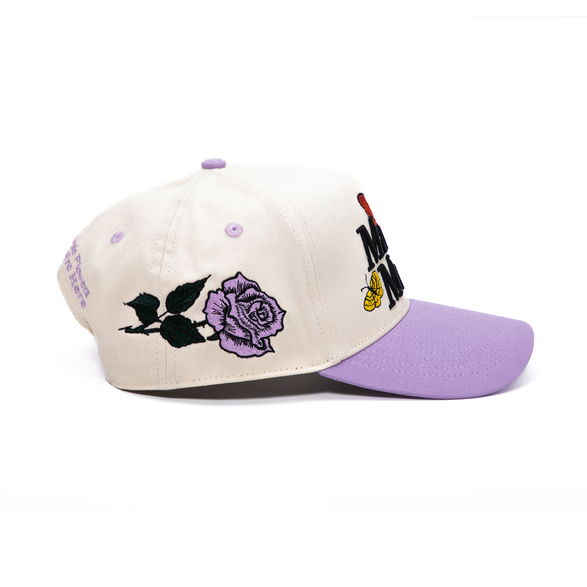 MADE Butterfly Snapback - Lavender/Cream