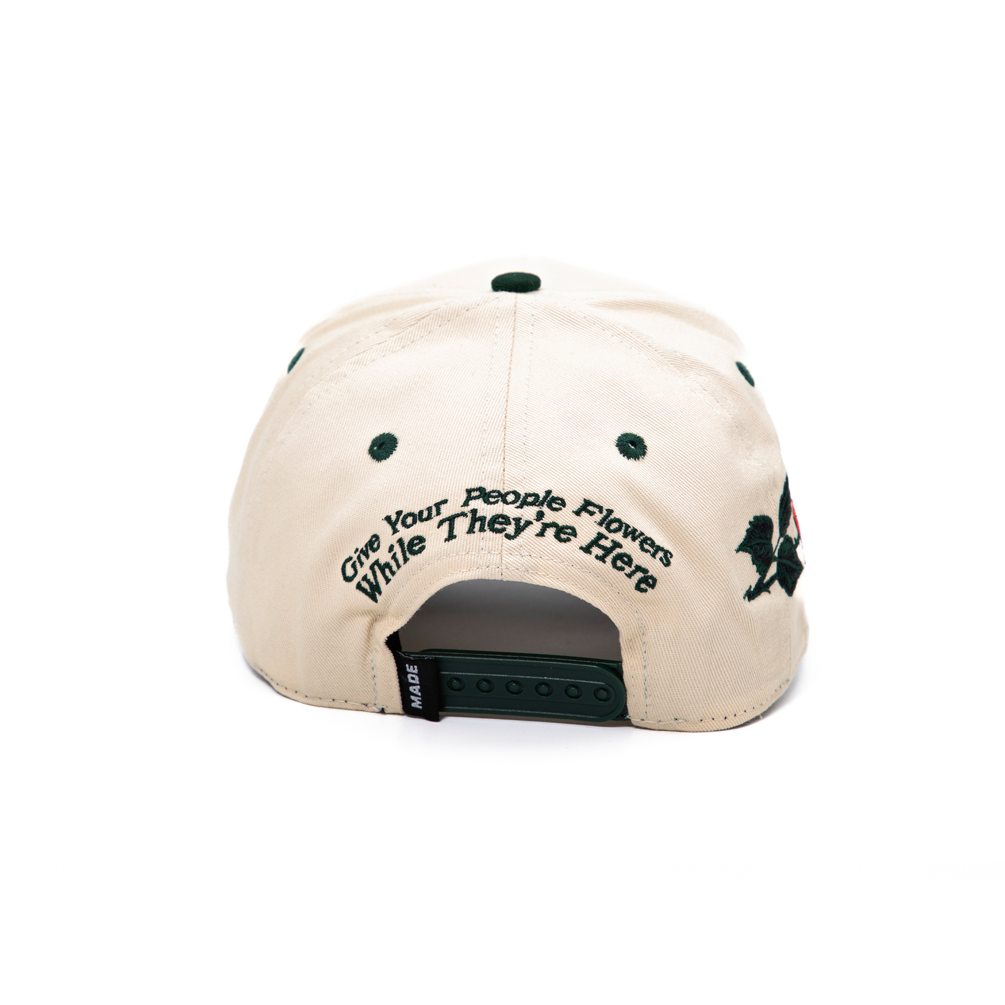 MADE Butterfly Snapback - Forest/Cream