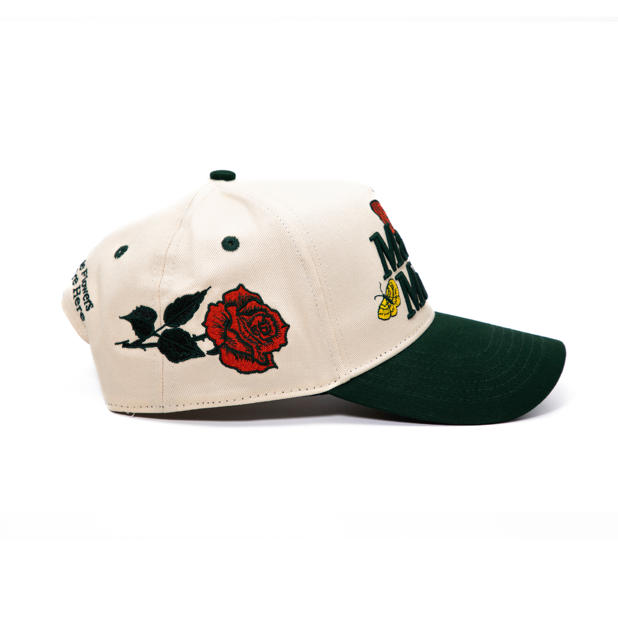 MADE Butterfly Snapback - Forest/Cream