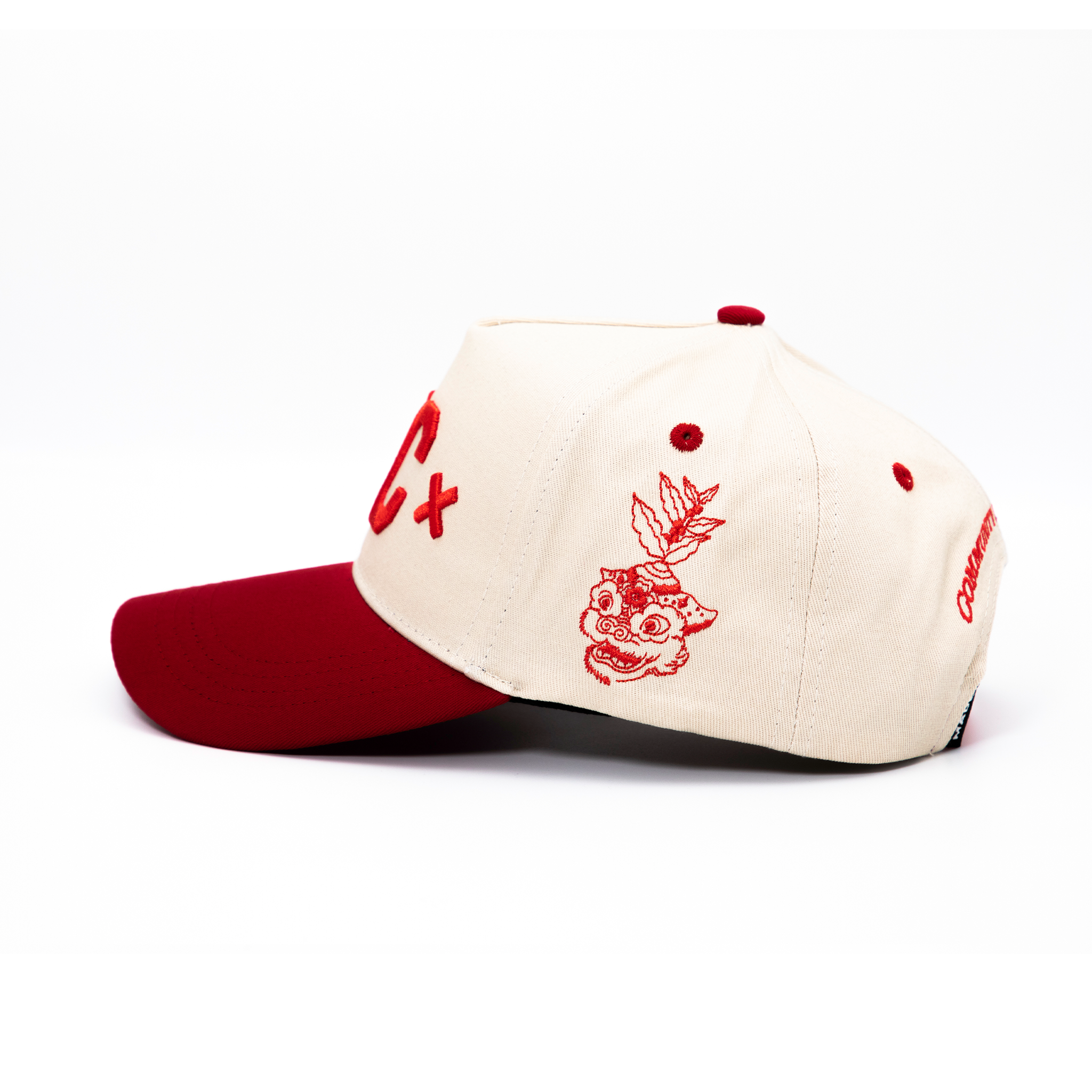 Signature KC Snapback - Red/Cream - CAFÉ CÀ PHÊ X MADE MOBB